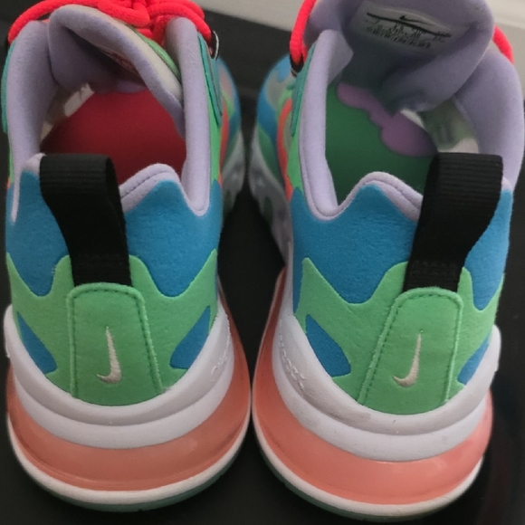Nike Women Air Max 270 React - Blue, Green, Pink - Picture 5 of 8